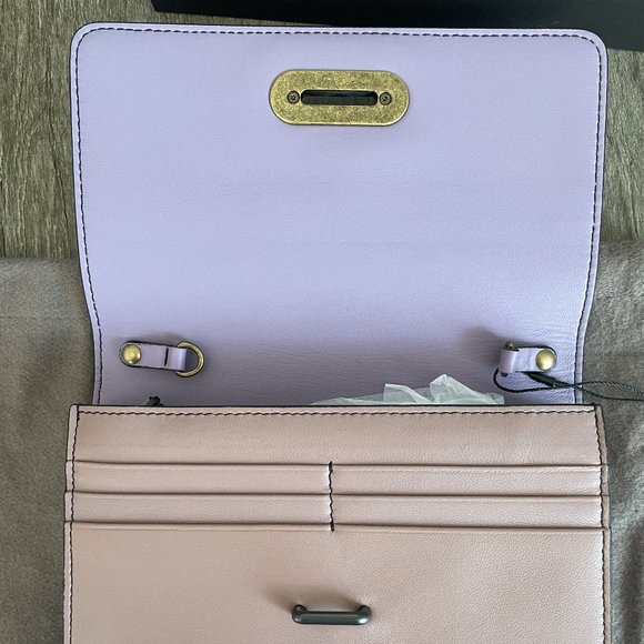 NWT Bottega Veneta leather clutch with chain - Authentic - Picture 6 of 16